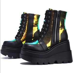 Brand New Platform Rave Boots